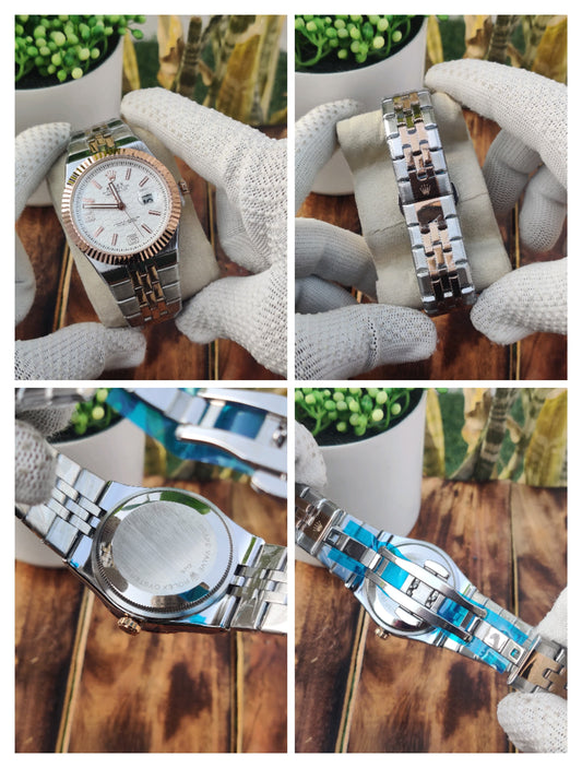 Role X Land Dweller Two Tone White Dial AT418