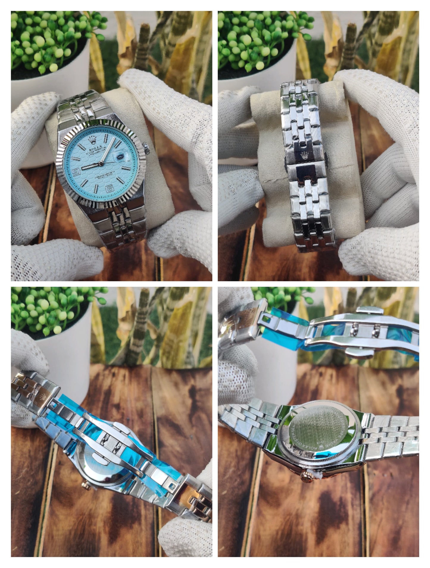 Role X Land Dweller Silver Sky-Blue Dial AT418